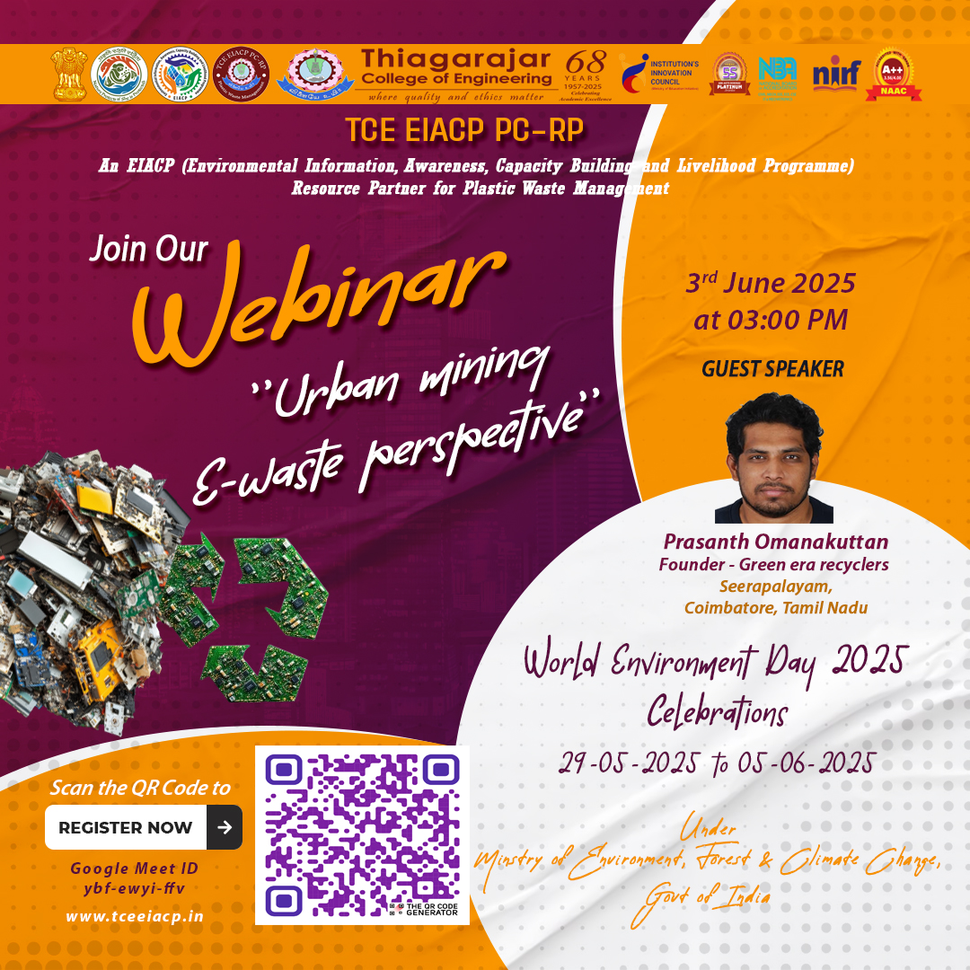 “Urban Mining: An E-Waste Perspective.